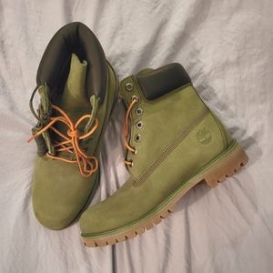 Men's Size 8 Olive Green Timberland Boots